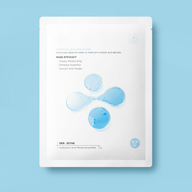 Paper plastic facial mask pouch